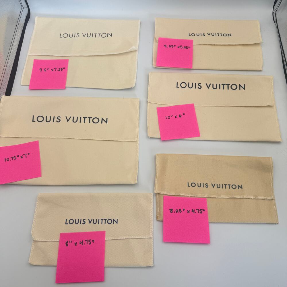 Louis Vuitton Wallet and SLG Dust Bags Bundle